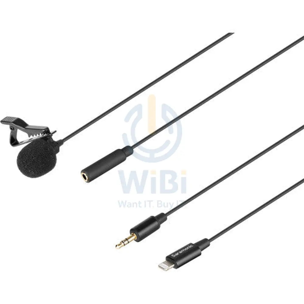 Saramonic Lavalier Microphone with detachable lightning connector - Black Accessories > Audio > Microphone