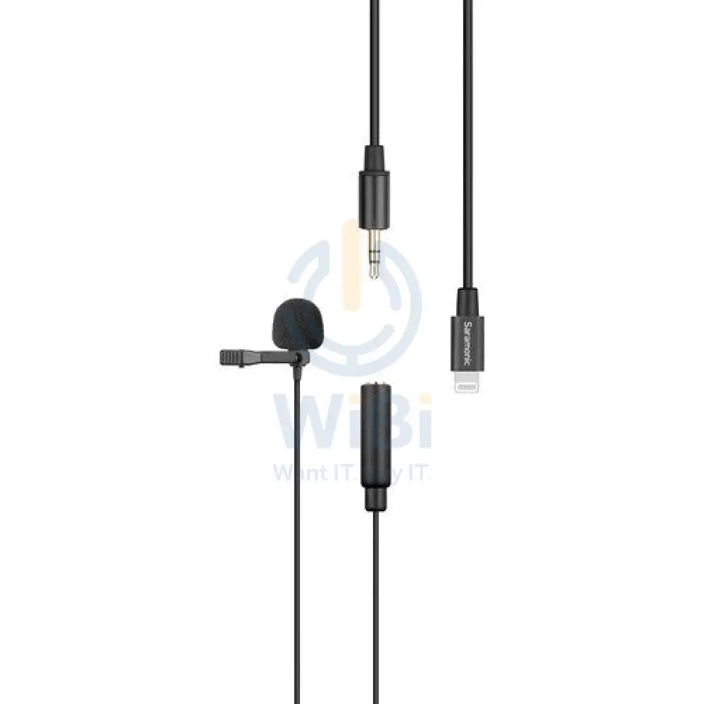 Saramonic Lavalier Microphone with detachable lightning connector - Black Accessories > Audio > Microphone