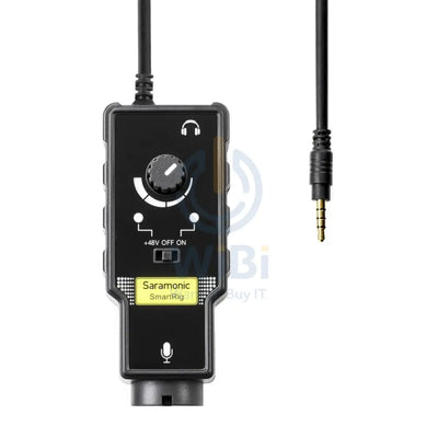 سارامونيك قناتان عالمية الصوت محول عالمي لكل من كاميرا  والهاتف الذكي