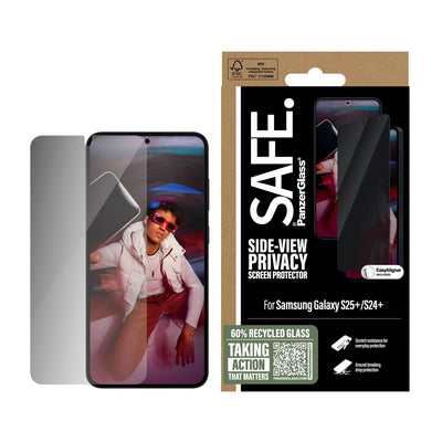 PanzerGlass Privacy Screen Protector - for Samsung Galaxy S25 Plus / Ultra-Wide Fit