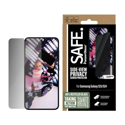 PanzerGlass Privacy Screen Protector - for Samsung Galaxy S25 / Ultra-Wide Fit