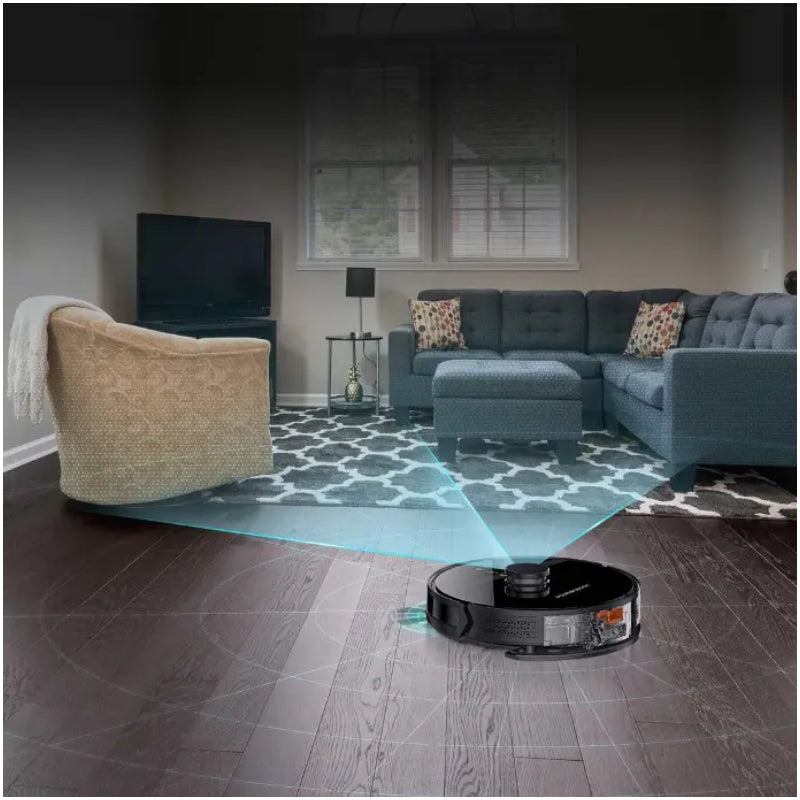 Powerology Smart Station Robot Vacuum & Mop - Black