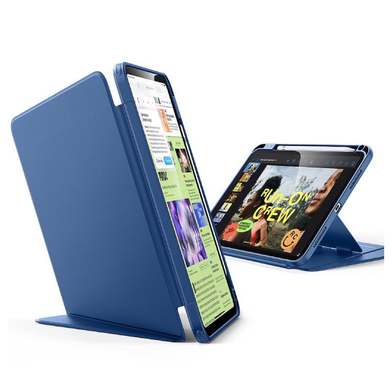 ESR Flip Hybrid Case (Pencil Holder) For iPad 11 inch/10.9 inch 11th Gen(A16)/10th Gen - Blue