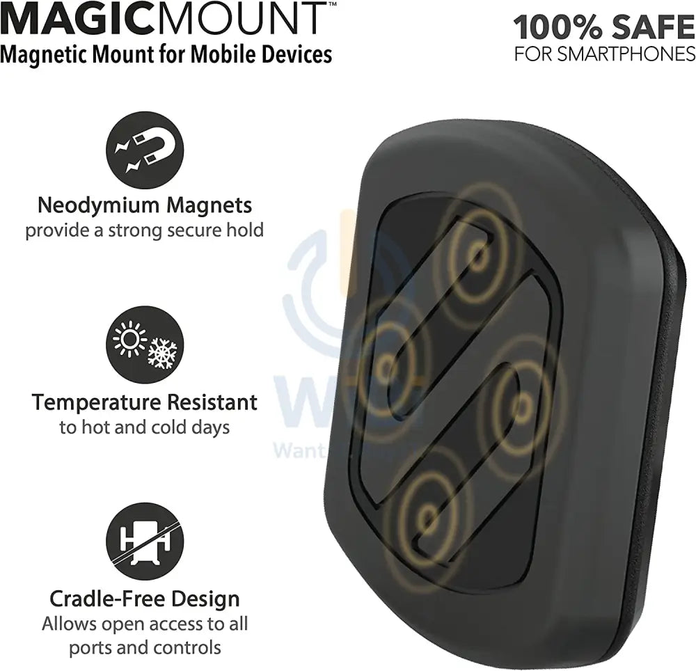 Scosche MagicMount ماجيك ماجيك ماونت مغناطيسي حامل الهاتف بكوب شفط للسيارة - أسود اكسسوارات > هواتف  تابلت > هواتف > هاتف