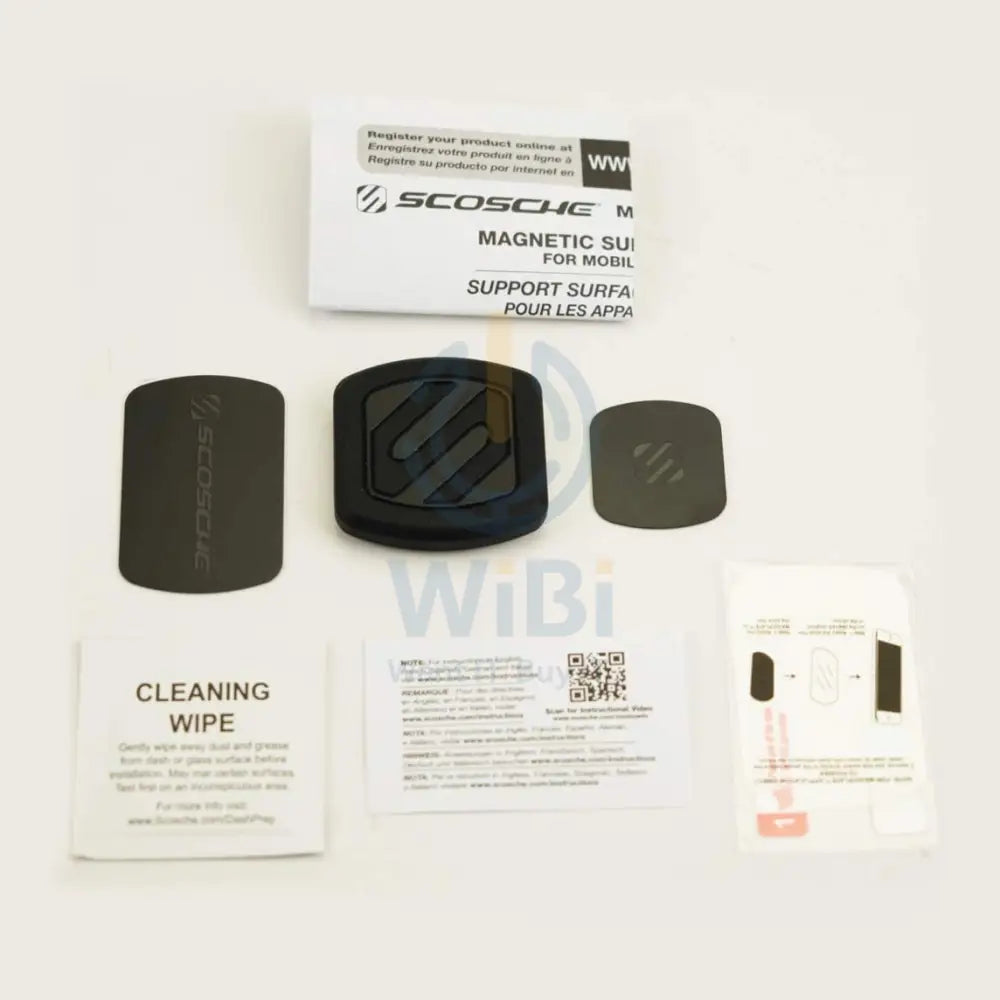 حامل الهاتف Scosche MagicMount ماجيك ماجيك ماونت العالمي مغناطيسي حامل الهاتف المتساطح للسيارة أو هوم  نظام تحديد المواقع - أسود اكسسوارات