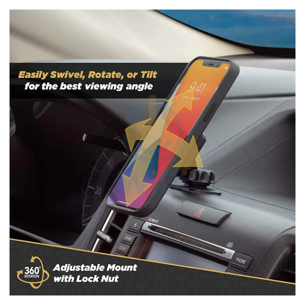 حامل مغناطيسي Scosche Universal Magic Mount Dash - أسود اكسسوارات  هواتف  تابلت  هواتف  هاتف