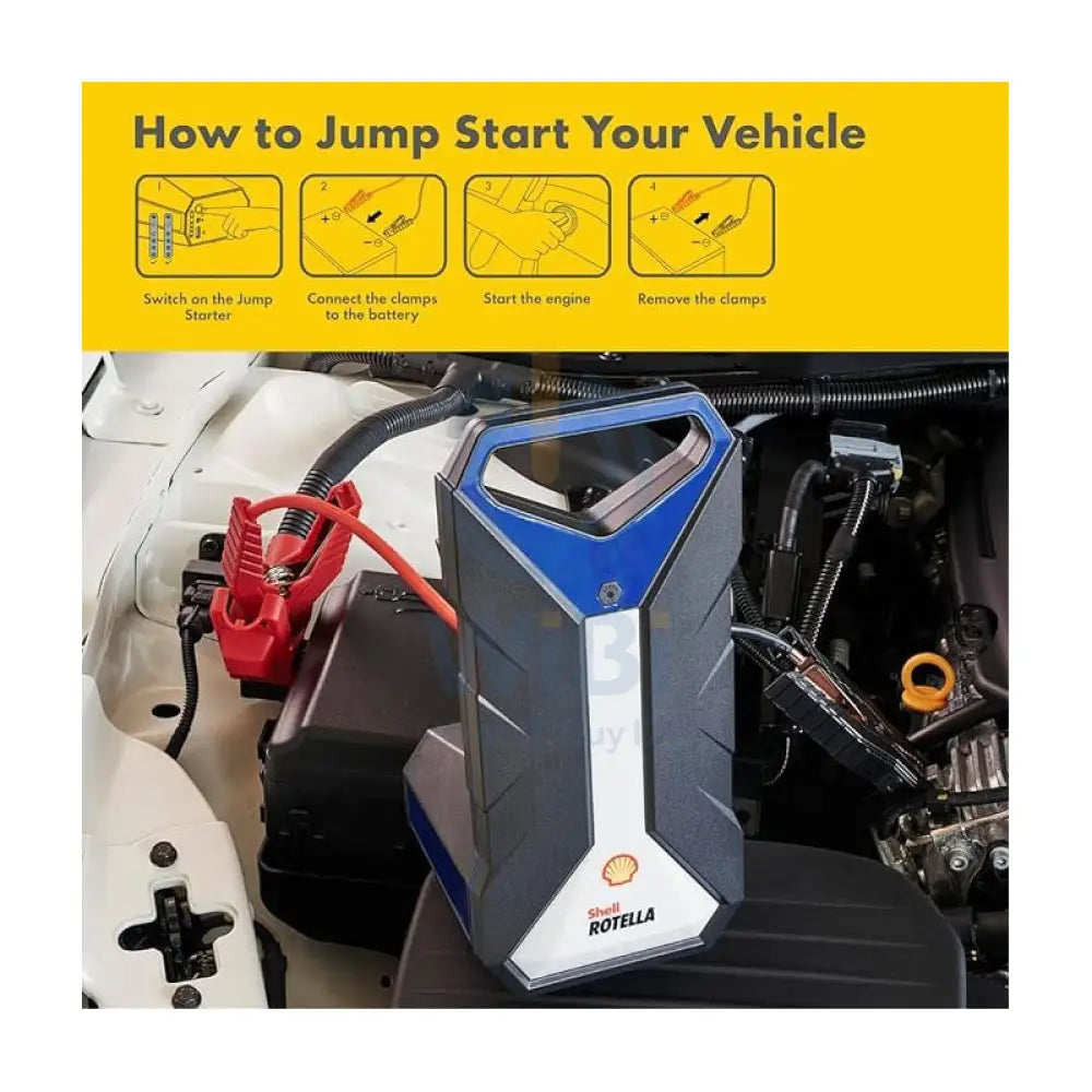 Shell SH924 2000A 12V Battery Booster & Jumper Cables Accessories > Power Adapters