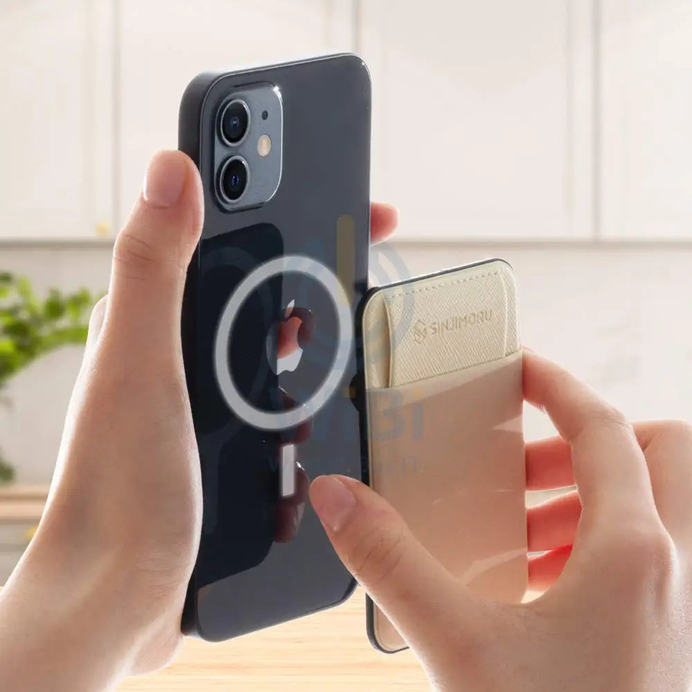 Sinjimoru M-Flap Magnetic Wallet for Apple MagSafe - Black Accessories > Mobiles & Tablets