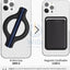 Sinjimoru M-Mini Grip Magnetic Wool-Band Phone Grip Holder for Apple MagSafe Case - Black/White Accessories > Mobiles &
