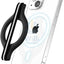 Sinjimoru M-Mini Grip Magnetic Wool-Band Phone Grip Holder for Apple MagSafe Case - Black/White Accessories > Mobiles &