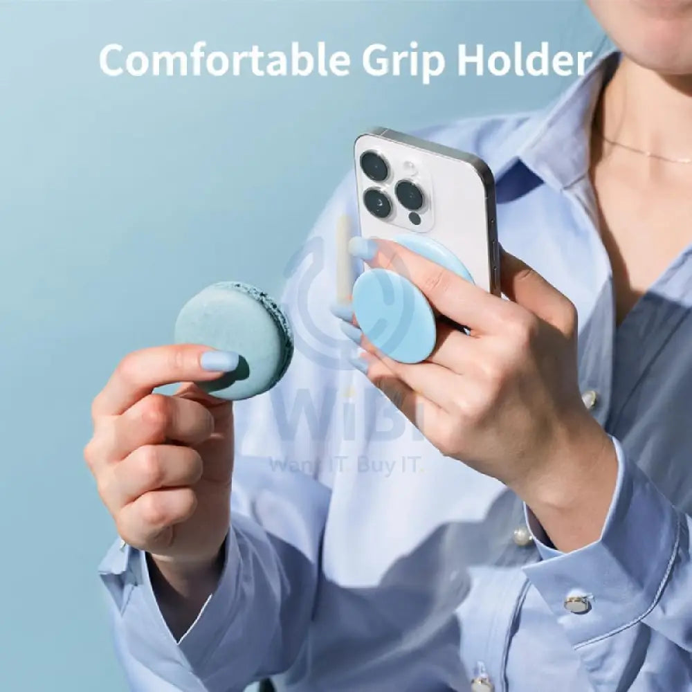 Sinjimoru M Tap Tok Magnetic Silicone Phone Grip White Accessories > Mobiles & Tablets > Mobiles > Grips