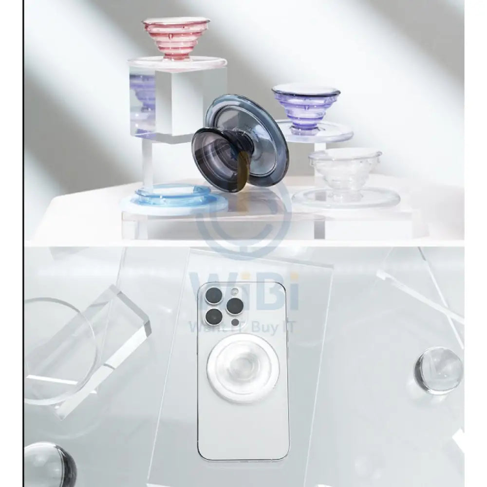 Sinjimoru M Tipi Tok Magsafe Grip Clear Blue Accessories > Mobiles & Tablets > Mobiles > Grips