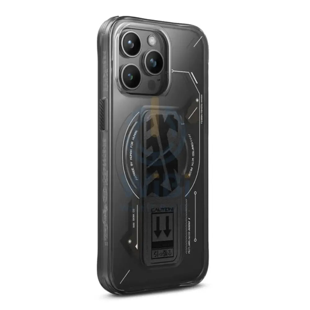 SKINARMA HELIO Mag-Charge Case with Grip-Stand - iPhone 15 Pro / Black Accessories > Mobiles & Tablets > Mobiles >