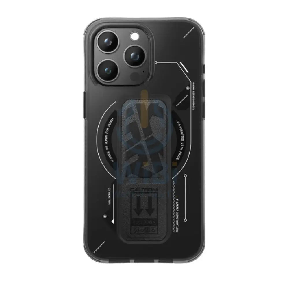 SKINARMA HELIO Mag-Charge Case with Grip-Stand - iPhone 15 Pro / Black Accessories > Mobiles & Tablets > Mobiles >