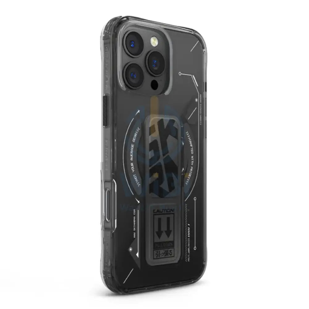 SKINARMA HELIO Mag-Charge with Grip-Stand - iPhone 16 Pro Max / Black Accessories > Mobiles & Tablets > Mobiles >