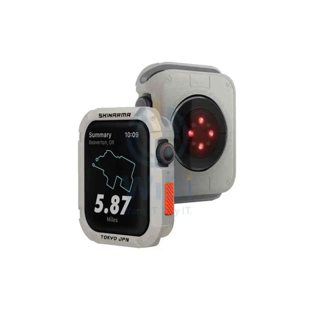 SKINARMA Kurono Apple Watch Ultra Protection Case - Light Grey Accessories > Smart Watches