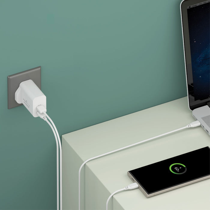 Smartix Premium GaN Wall - 45W / USB-A / USB-C / Black
