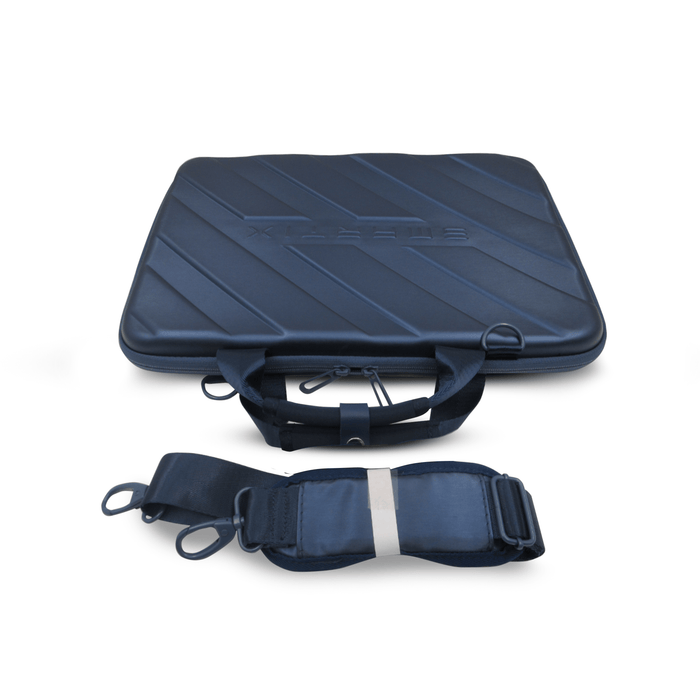 Smartix premium ultra slim laptop bag Plain with mouse  - Blue