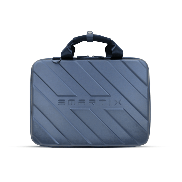 Smartix premium ultra slim laptop bag Plain with mouse  - Blue