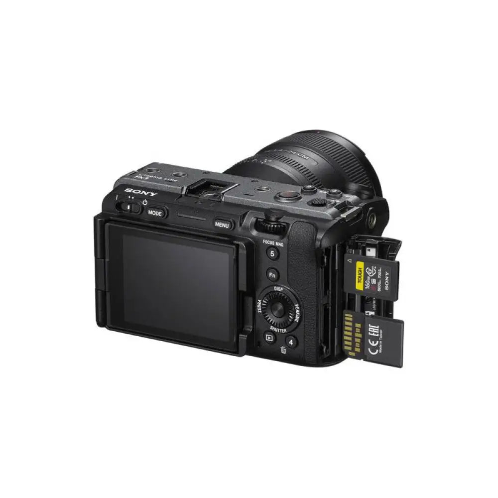Sony ILME-FX3A Full-Frame Cinema Camera - 12.1MP / 3’’ LCD 4K / Wi-Fi / Bluetooth / HDMI / USB - Black Accessories >
