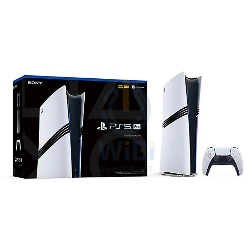 Bundle Offer - Sony PlayStation 5 Pro Digital Edition Console - 16GB / 2TB SSD / White + Gamax Storage Bag for PlayStation 5 Pro - Black