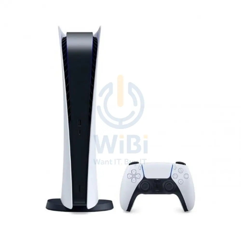 SONY PS5 Digital Edition Gaming Console - 120 Hz / 4K / Bluetooth / Ethernet / USB / Type-C - White Gaming Consoles >