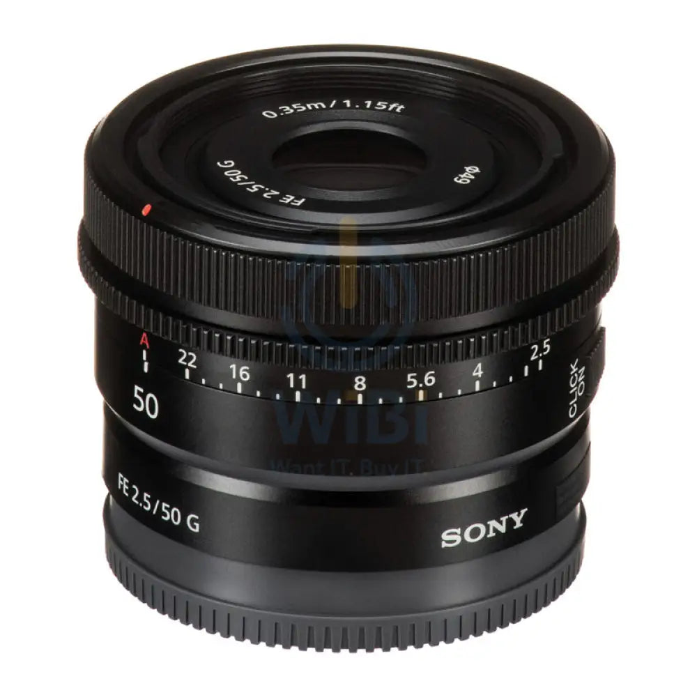 Sony SEL50F25G FE 50MM F/2.5 G LENS - Full Frame / 49 mm Filter - Black Cameras > DSLR Camera Lens
