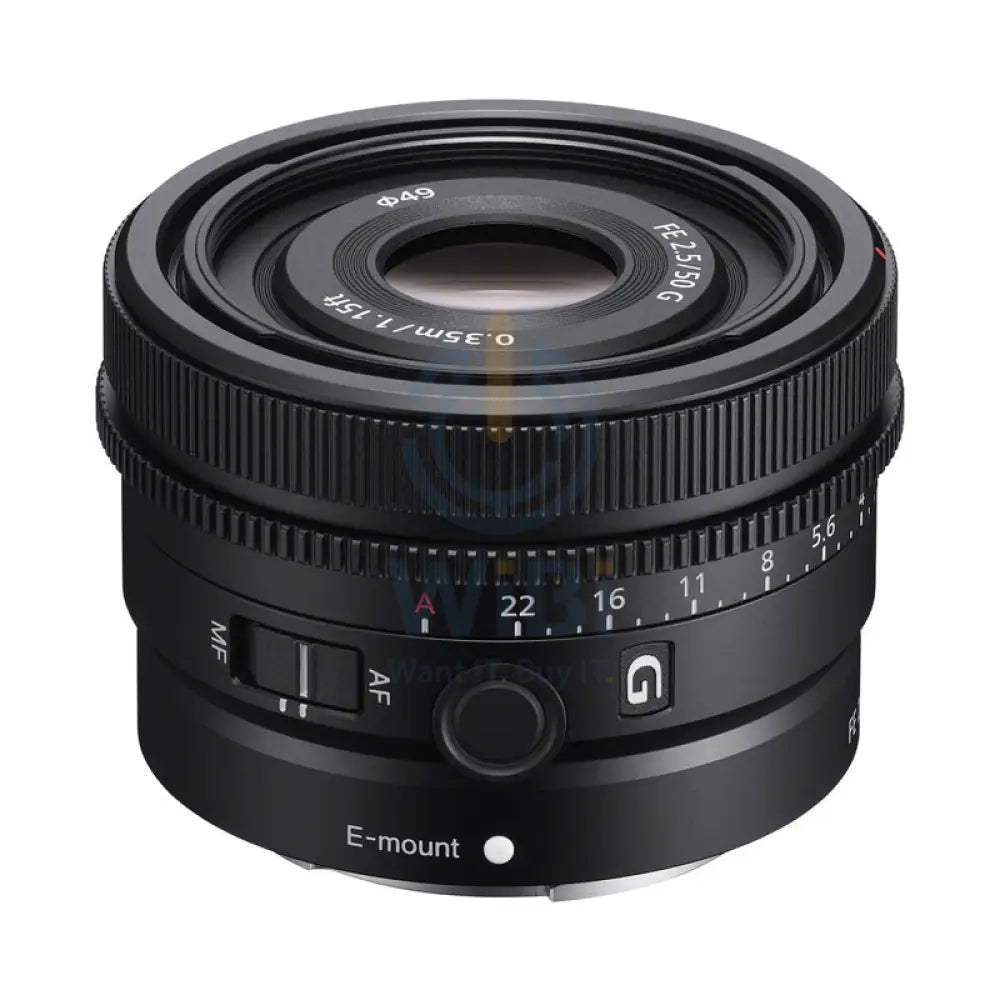 Sony SEL50F25G FE 50MM F/2.5 G LENS - Full Frame / 49 mm Filter - Black Cameras > DSLR Camera Lens