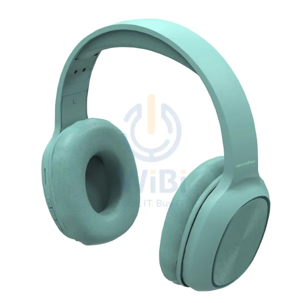 Soundtec By Porodo Pure Bass FM Wireless Headphone - Green Accessories > Audio > Headphones