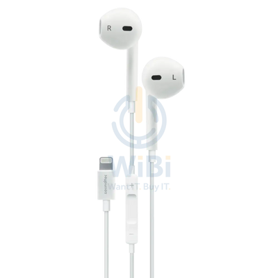 Soundtec By Porodo Stereo Earphone Lightning - White Accessories > Audio > Headphones