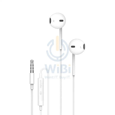 Soundtec By Porodo Stereo Earphones With 3.5mm Aux Connector - White Accessories > Audio > Headphones
