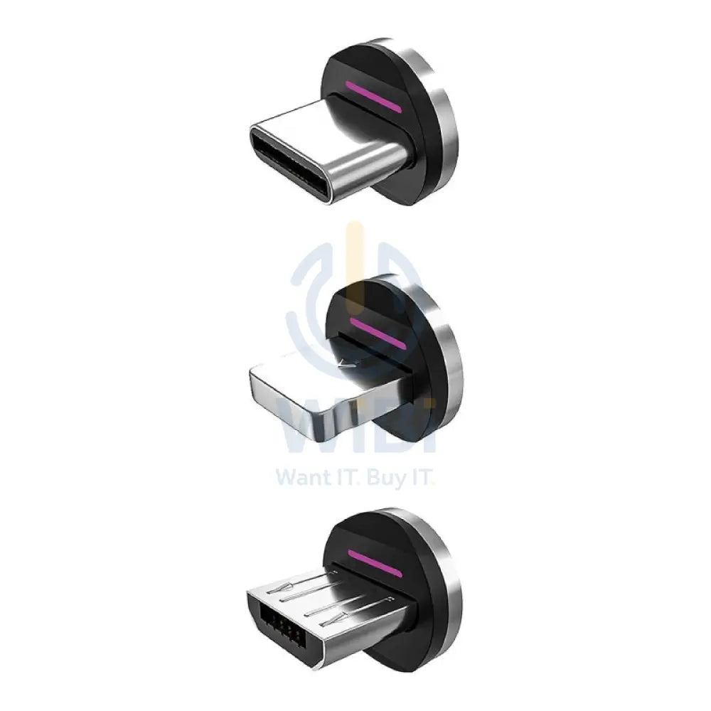 Statik Magnetic Tips for Magnetic Charge Cables - 1x Lightning 1x USB-C 1x Micro-USB / Pack Of 3 Accessories > Smart