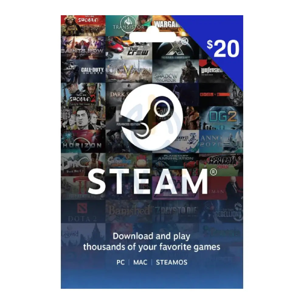 Steam Gift Card $20 (US) Digital Card – WIBI (Want IT. Buy IT.)