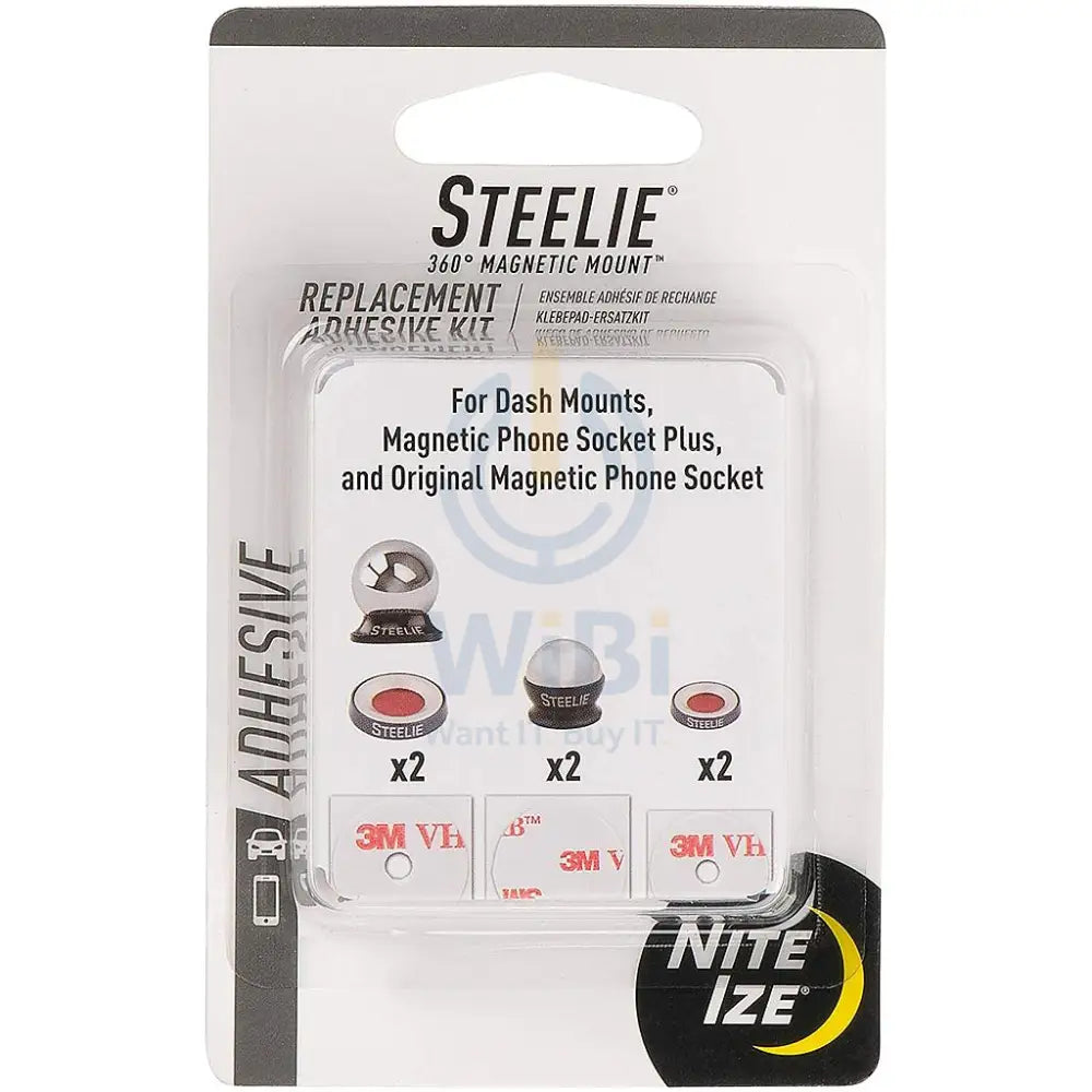 Steelie® Universal Adhesive Replacement Kit for Dash Mount + Phone Socket Accessories > Mobiles & Tablets > Mobiles >
