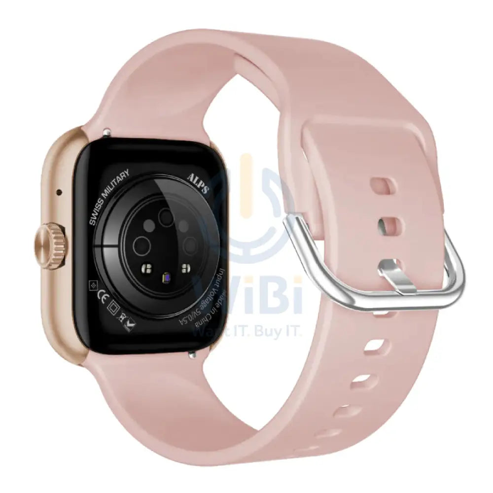 Swiss Military Alps 4 Pink Silicon Strap - Rose Gold Frame / Smart Watch Smart Watches