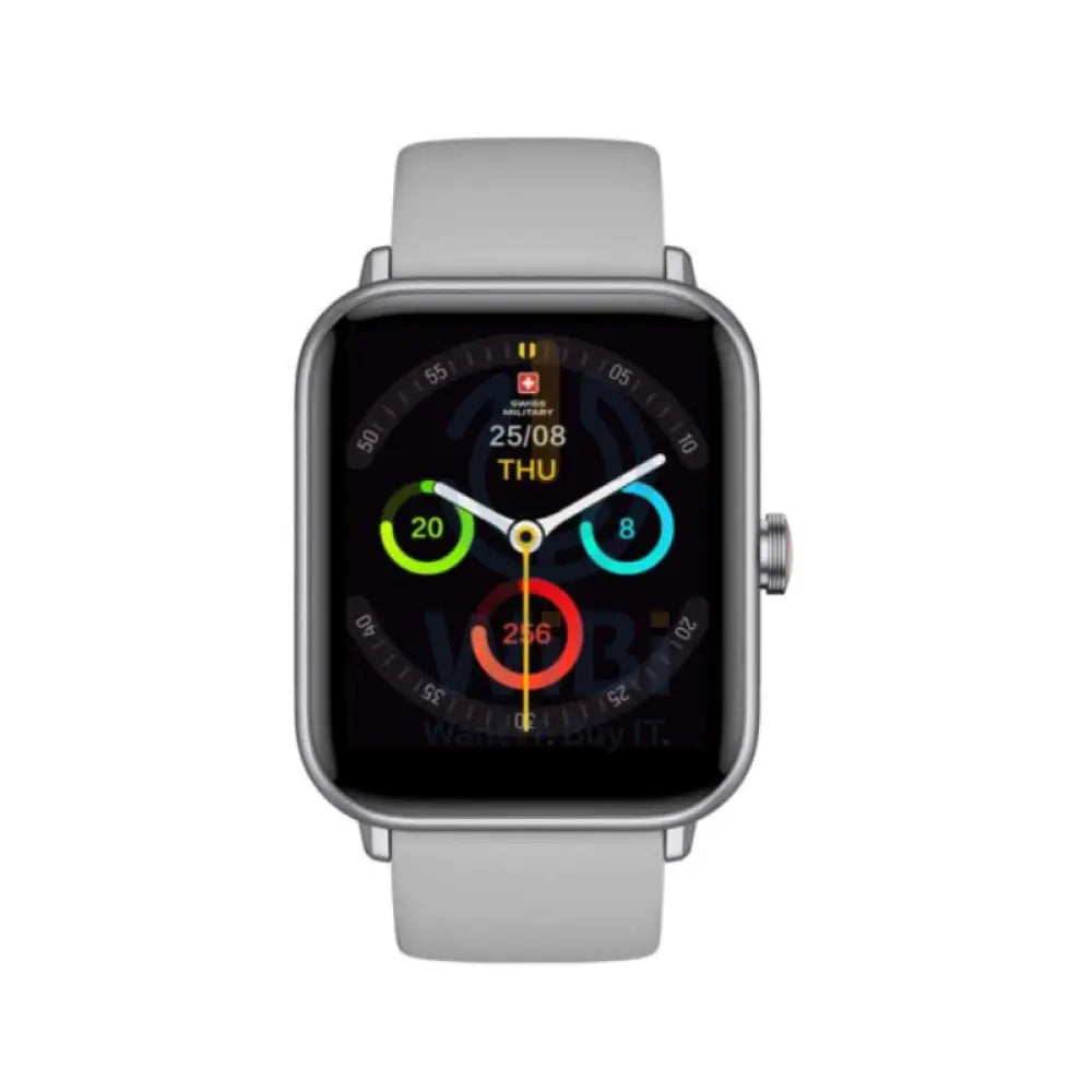 Swiss Military Alps Smart Watch Silicon Strap - Gray Smart Watches