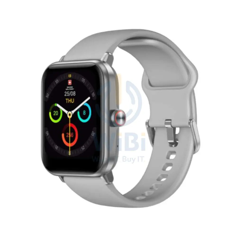 Swiss Military Alps Smart Watch Silicon Strap - Gray Smart Watches