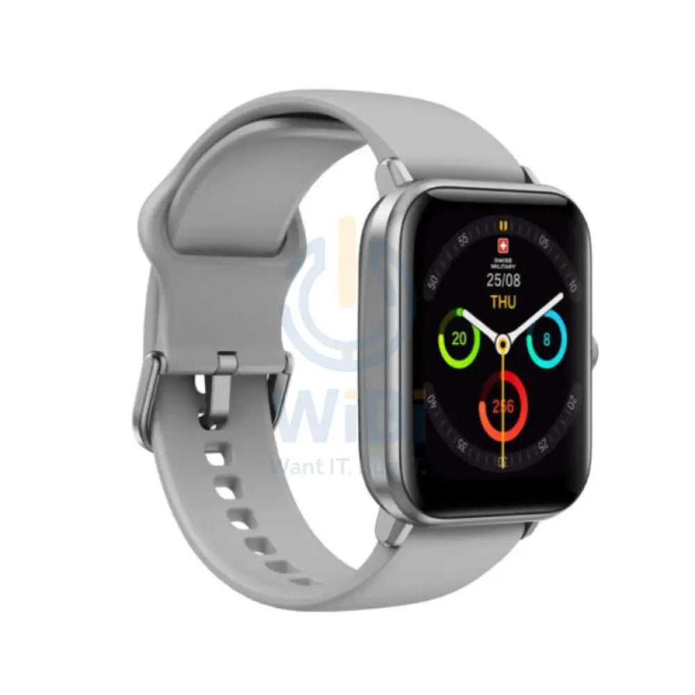 Swiss Military Alps Smart Watch Silicon Strap - Gray Smart Watches