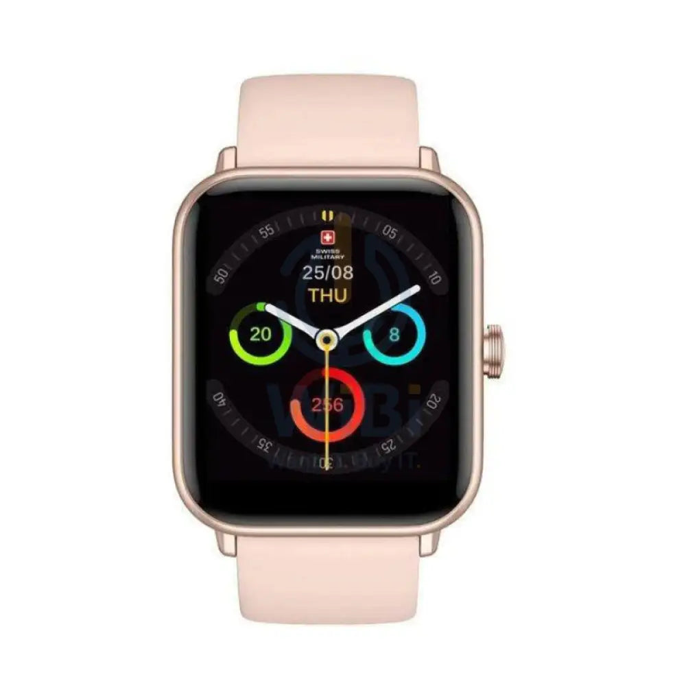 Swiss Military Alps Smart Watch Silicon Strap - Pink Smart Watches