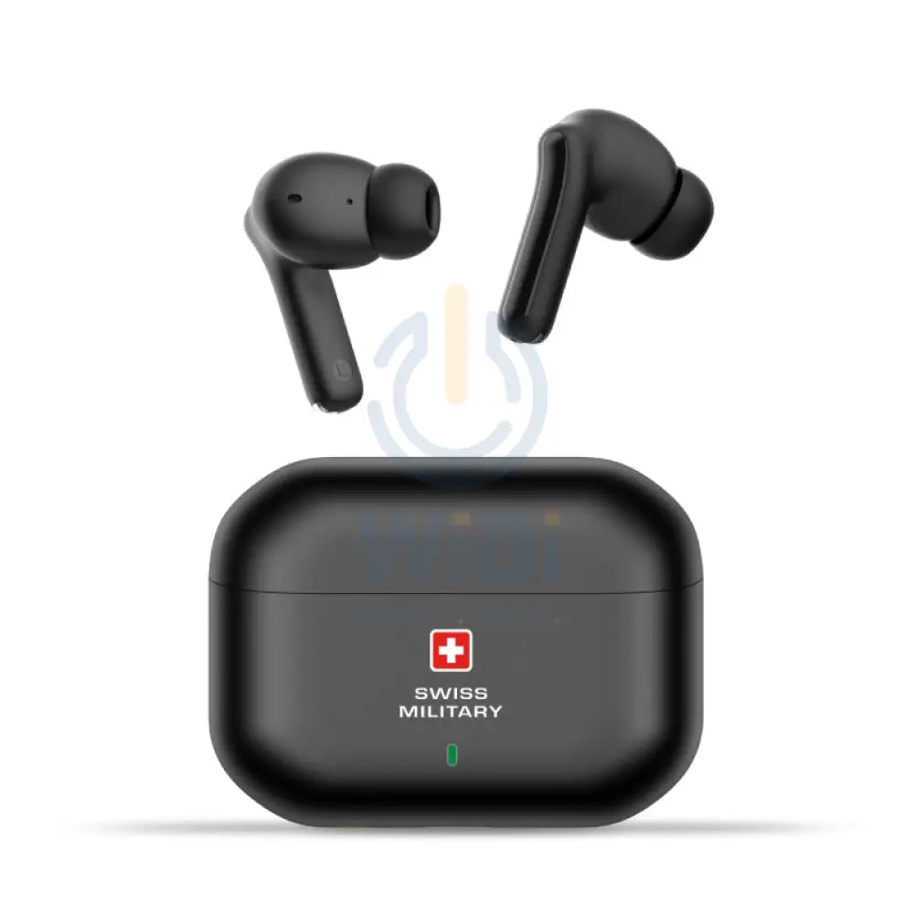 Swiss Military Delta 3 Stereo Earbuds - ANC + ENC / Wireless / Black Accessories > Audio > Headphones