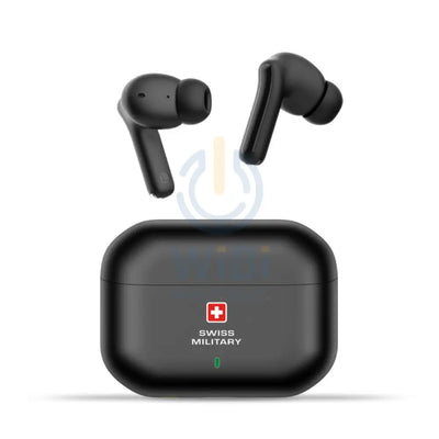 Swiss Military Delta 3 Stereo Earbuds - ANC + ENC / Wireless / Black Accessories > Audio > Headphones