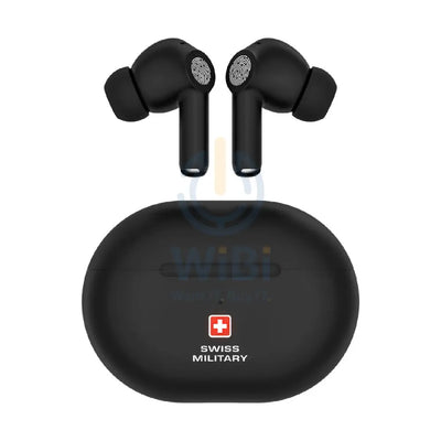 Swiss Military Delta 5 Stereo Earbuds - ANC + ENC / Wireless / Black Accessories > Audio > Headphones