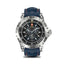 Swiss Military Dom 2 Smart Watch - Silver Frame Blue Silicon Strap with Swiss Military Delta Earbud - White Smart