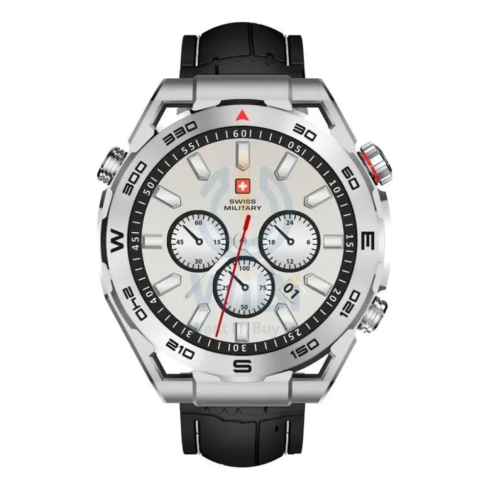 Swiss Military DOM 3 Silicone Strap With 2 Premium Straps - Black / Smart Watch Smart Watches
