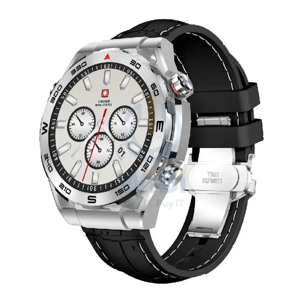 Swiss Military DOM 3 Silicone Strap With 2 Premium Straps - Black / Smart Watch Smart Watches