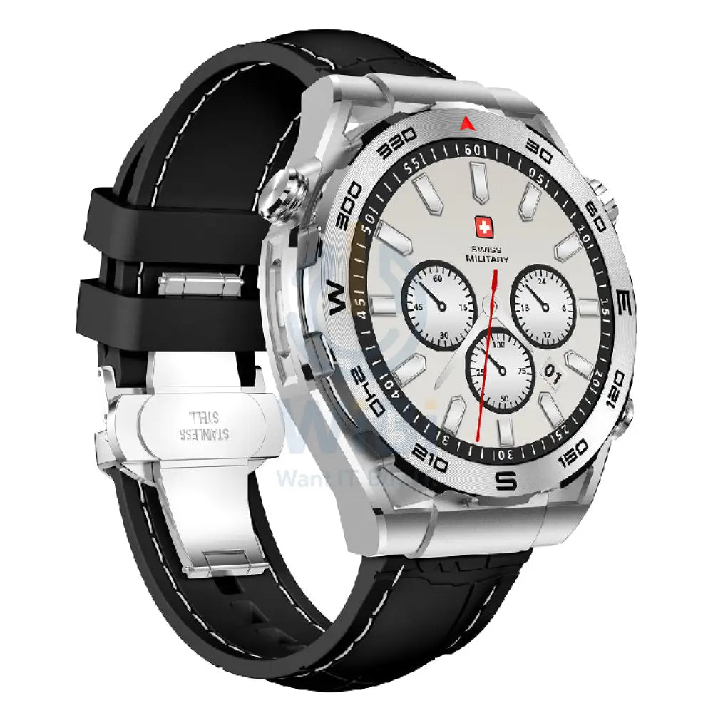 Swiss Military DOM 3 Silicone Strap With 2 Premium Straps - Black / Smart Watch Smart Watches