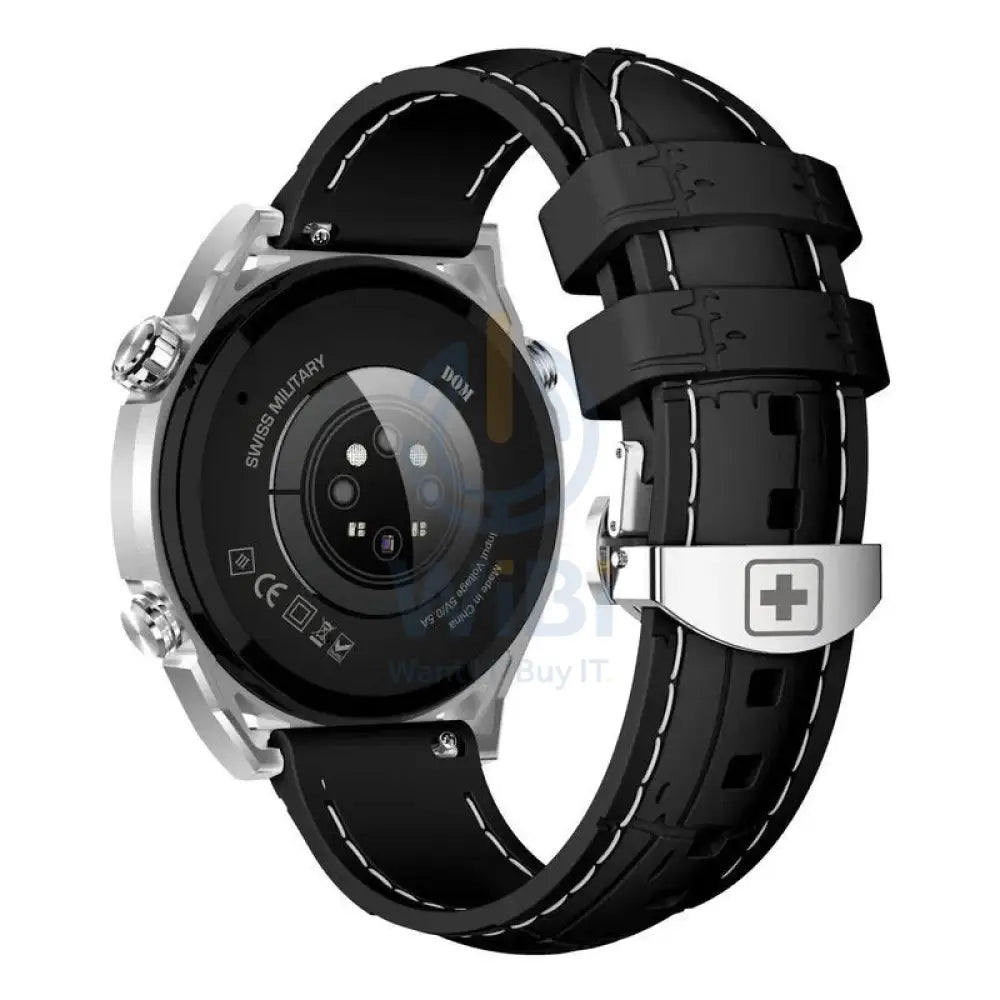 Swiss Military DOM 3 Silicone Strap With 2 Premium Straps - Black / Smart Watch Smart Watches