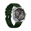 Swiss Military Dom 4 Silver Frame Green Silicon Strap - Smart Watch Smart Watches