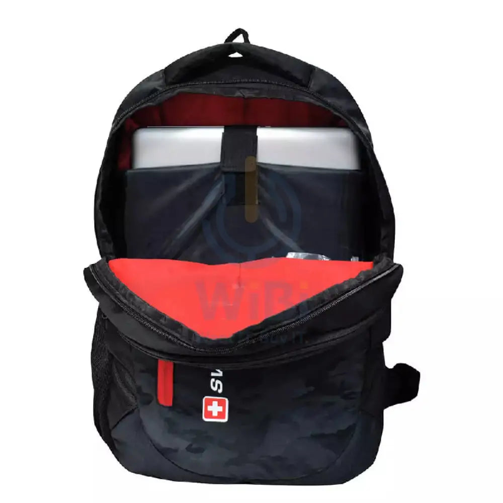 Swiss Military Sling Arrow Backpack - Black/Camo Accessories > Bag