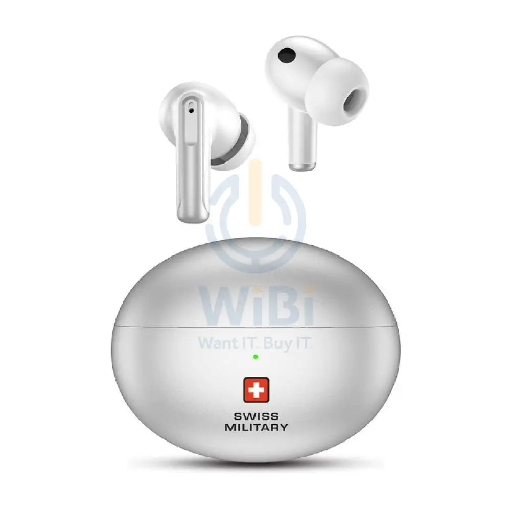 Swiss Military Victor 3 Earbuds - ANC / Wireless / Silver Accessories > Audio > Headphones